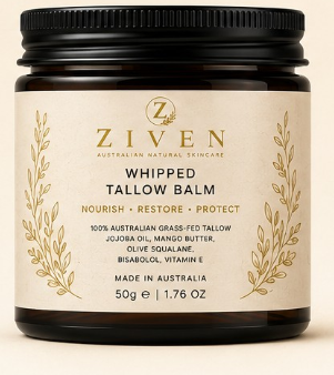 ZIVEN Whipped Tallow Balm- Unscented (50g)
